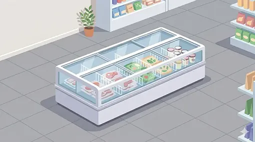 Display Island Refrigerator